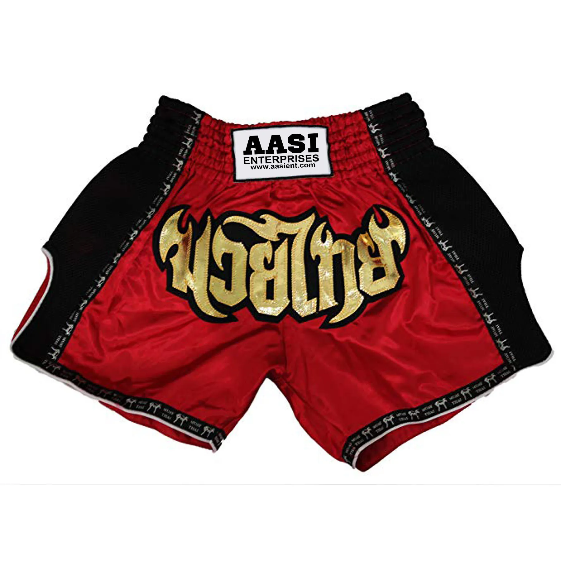 Пользовательская Экипировка Muay Thai шорты индивидуальный логотип шаблон с белыми