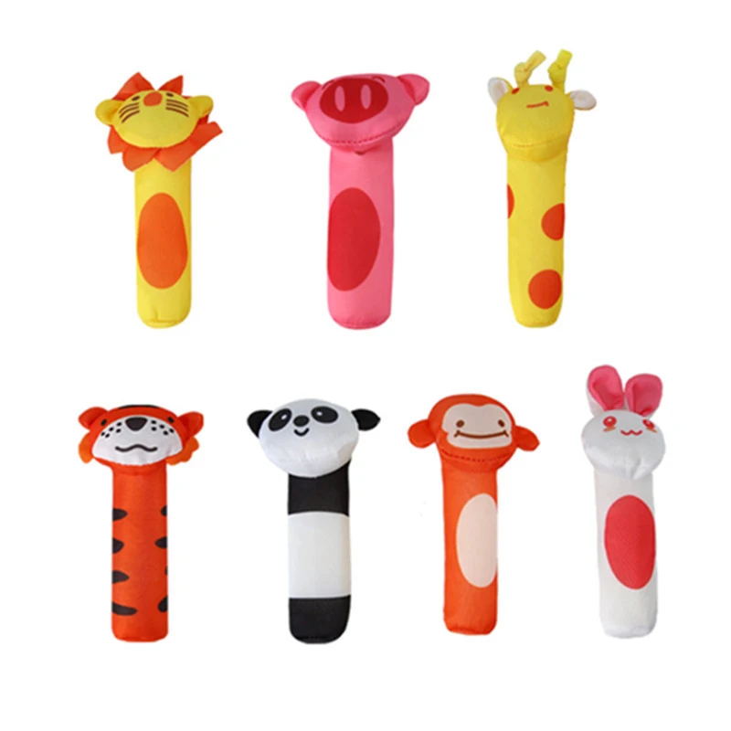 WSY Stuffed Animals Play Baby Plush Toys Infant Rattle Soft Fabric Giraffe Toys Babies Stuffed Toy