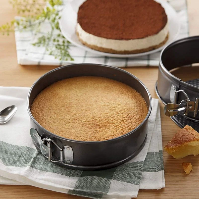 8 дюймов Круглая разъемная пирога Плесень углеродистая сталь круглый противень для выпечки тортов лотки