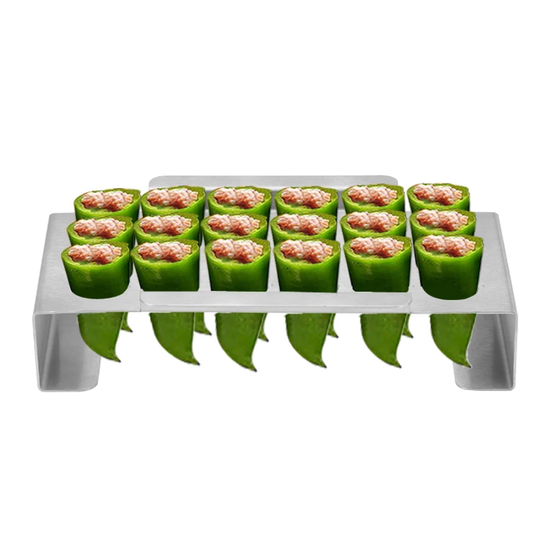 BBQ masters stainless steel chili rack jalapeno rack jalapeno roaster with  double handles outdoor barbecue grills