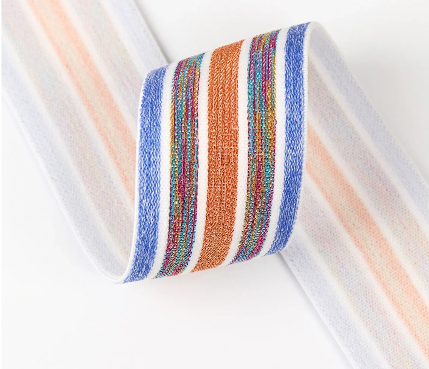 Wholesale High Quality Soft Nylon Jacquard Underwear Elastic Band Lurex Elastic Band for Garment