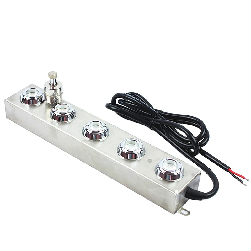 Генератор тумана с 5 головками 2750 мл/ч, распылитель для увлажнителя, дезинфекции воздуха в грибах и сельском хозяйстве