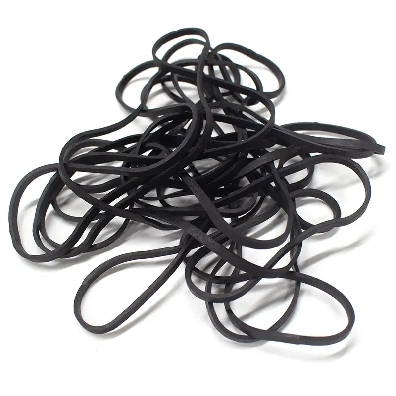 Custom High Quality Black Elastic Rubber Bands Environmental Natural Color Rubber Bands For Home Office
