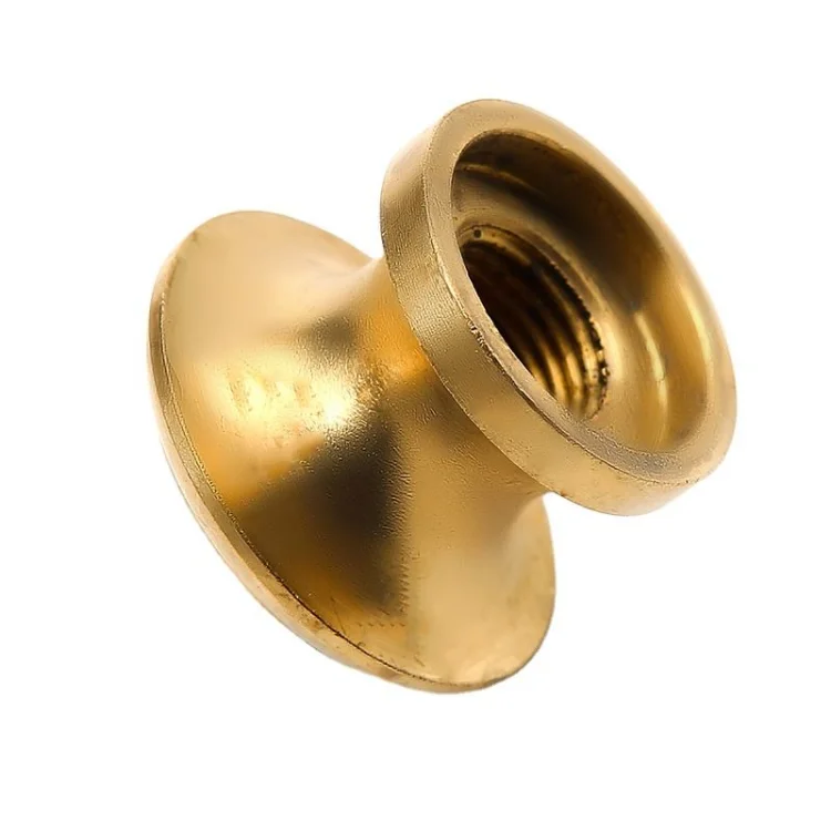 OEM Door Handle Gold Round Cabinet Hardware Brass Knob Brass Decorative Coupler