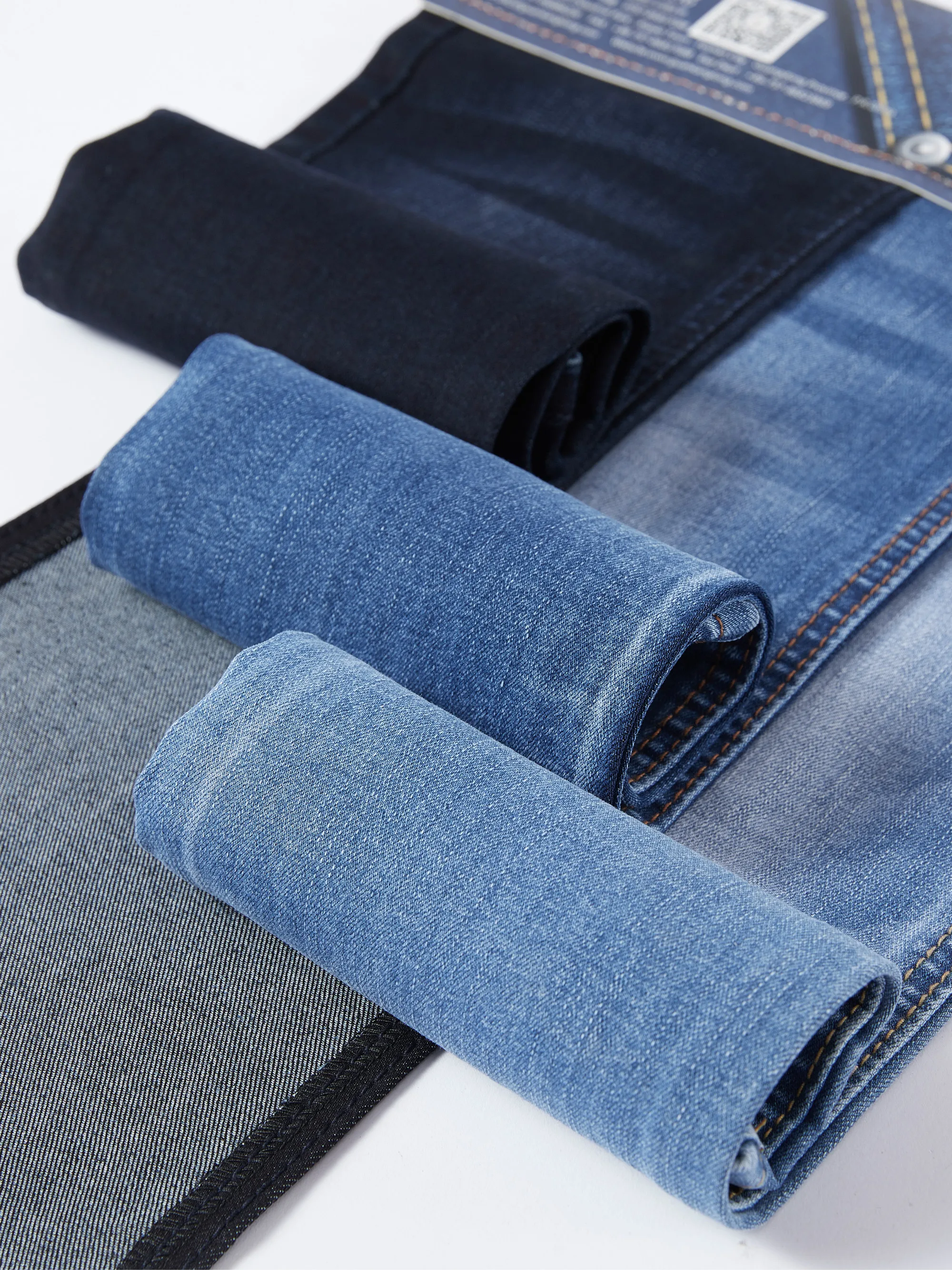 High quality denim fabric GK8099-1 stretch wholesale stocklot blended denim fabric