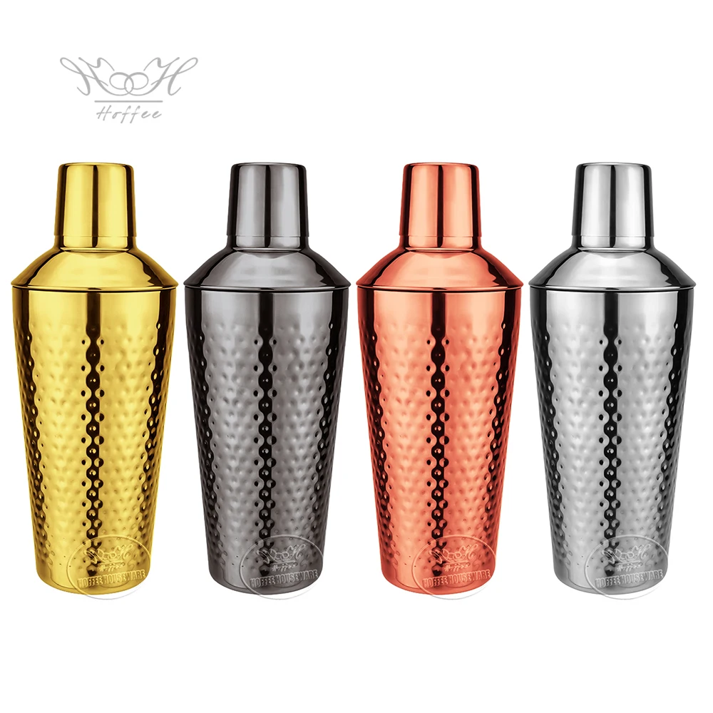 Gold Plated 700ml Bar Cocktail Shaker Set Bartender Drink Mixer Cobbler Cocktail Shaker Kit With 20/40ml Double Jigger