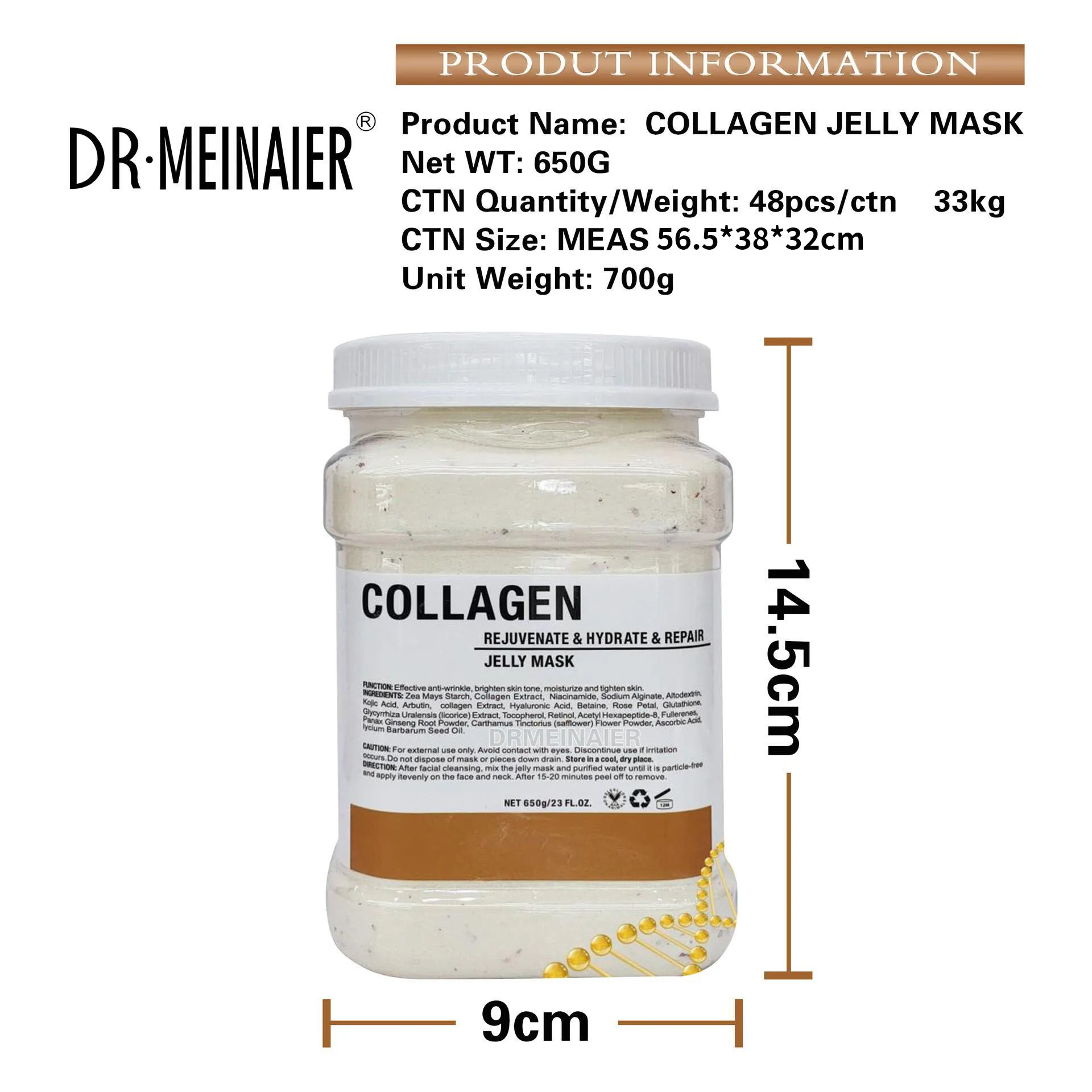 Private Facial Hydro Jelly Face Mask Whitening Hydrojelly Hydro Jelly Mask Powder Hydrating Collagen Vampire Facial Soft Mask