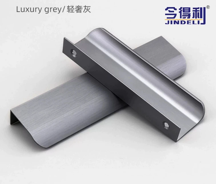 concealed Invisible cabinet Modern Simple Wardrobe Self -Sticking Door Slim Black Light Luxury Cabinet door handle
