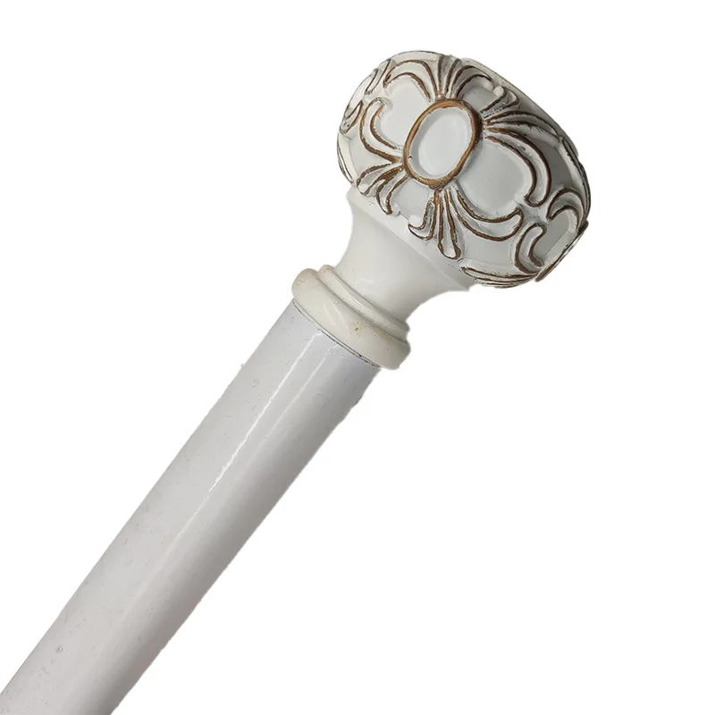 Factory Deluxe Customization Simple Style Curtains Rod Retractable Metal Curtain Poles For Home Living Room