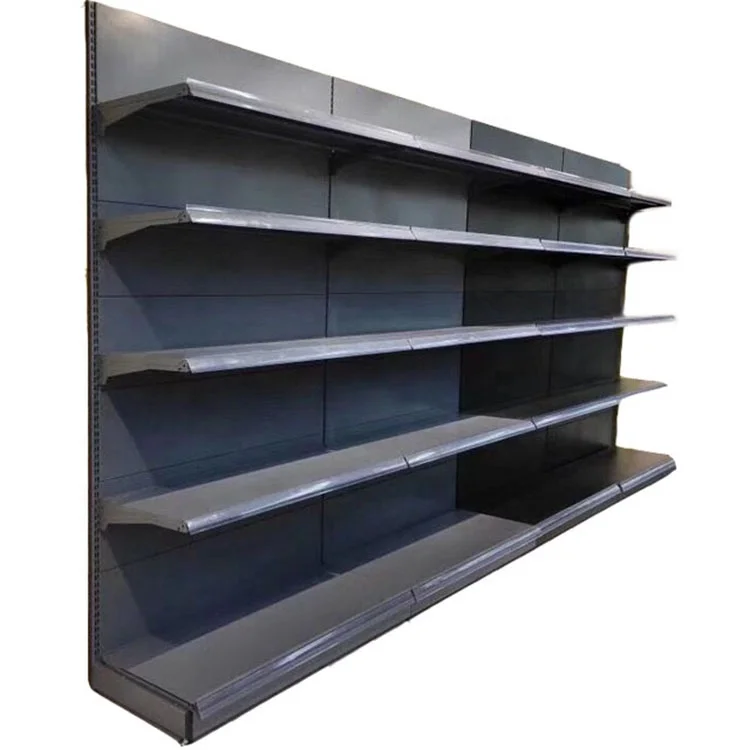 Custom Used Single And Double Side Metal Gondola Supermarket Steel Shelf Gondola Shelving