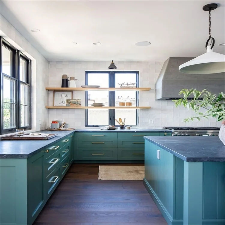 Modular kitchen cabinet greyish cambered shaker style kitchen island glass doors high cabinet