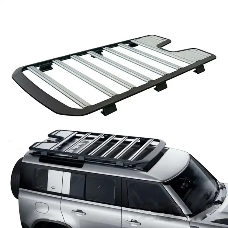 Wholesale Offroad 4x4 Auto Part Steel chrome Roof rack for 2020 Land Rover Defender Car accessories roof luggage