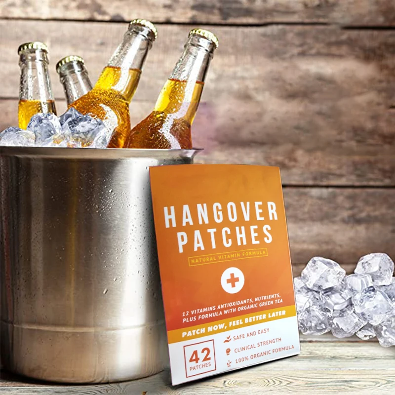 Drunk Energy Refresh Hangover Prevention Patch Help Prevent Hangovers Vitamin B12 Transdremal Patches