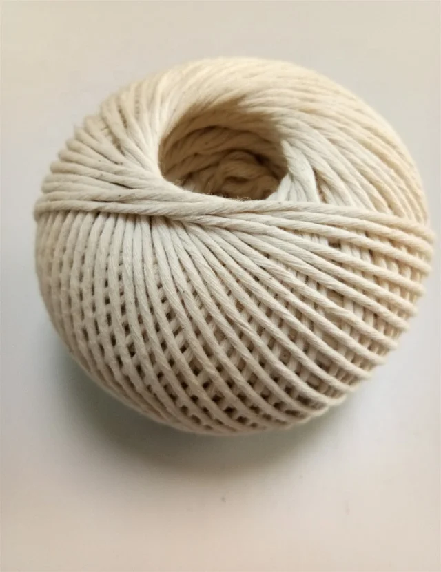 Made in China hot sale 100% virgin cotton twine for butcher twine
