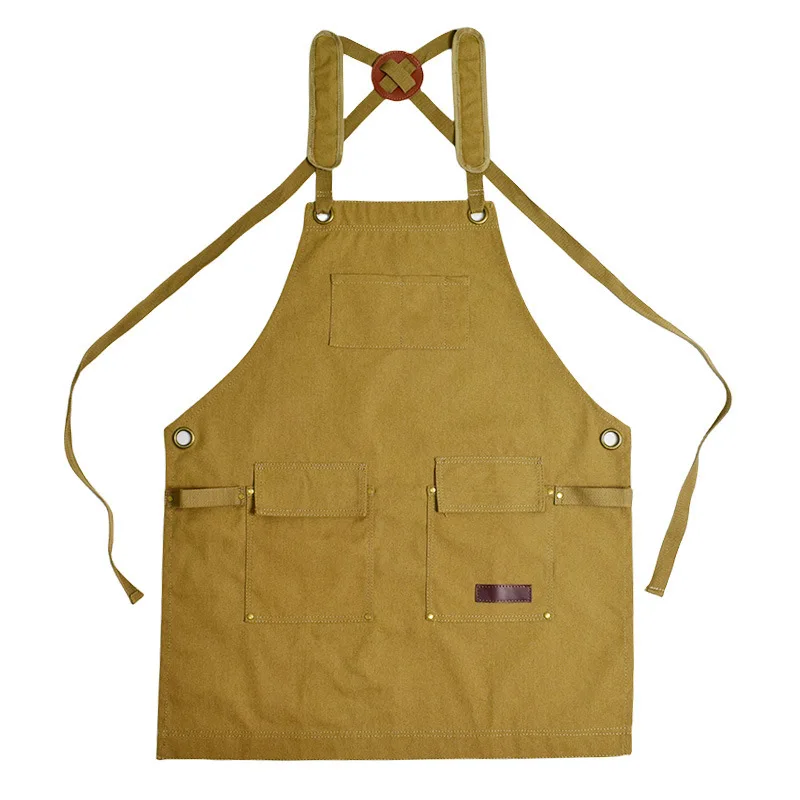 Japanese wear-resistant apron, custom printing, horticulturist, handcrafted craftsman, painted canvas, waterproof for men