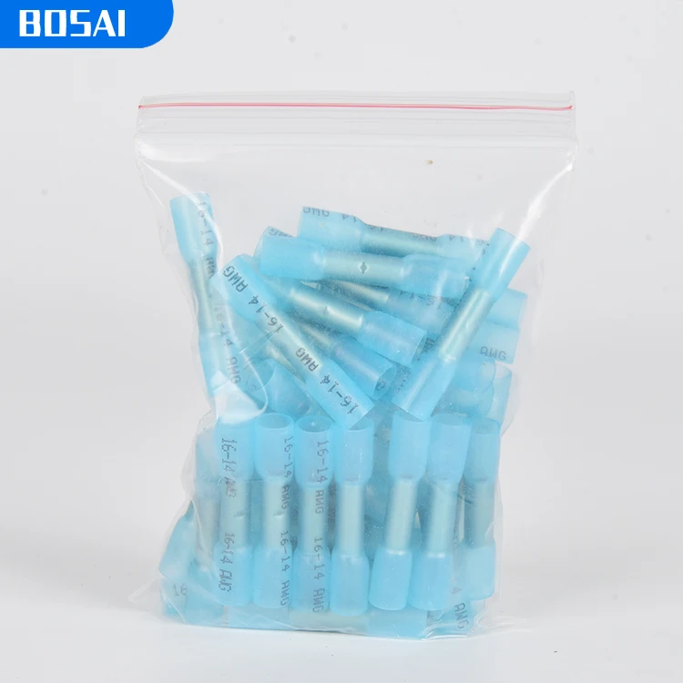 
100pcsAutomotive welding connectors of heat-shrinkable Blue solder waterproof ring 