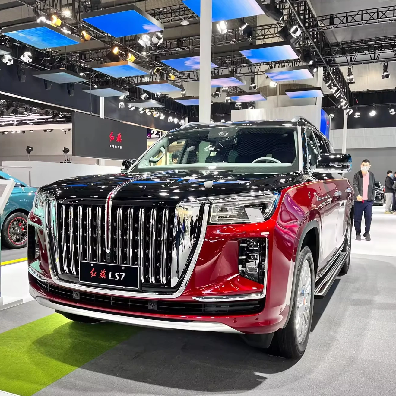 Hongqi LS7 бензиновый автомобиль 2024 4 0 т V8 4WD роскошный красный флаг корабль 4/6 сиденья высокоскоростные бензиновые автомобили новый газовый внедорожник