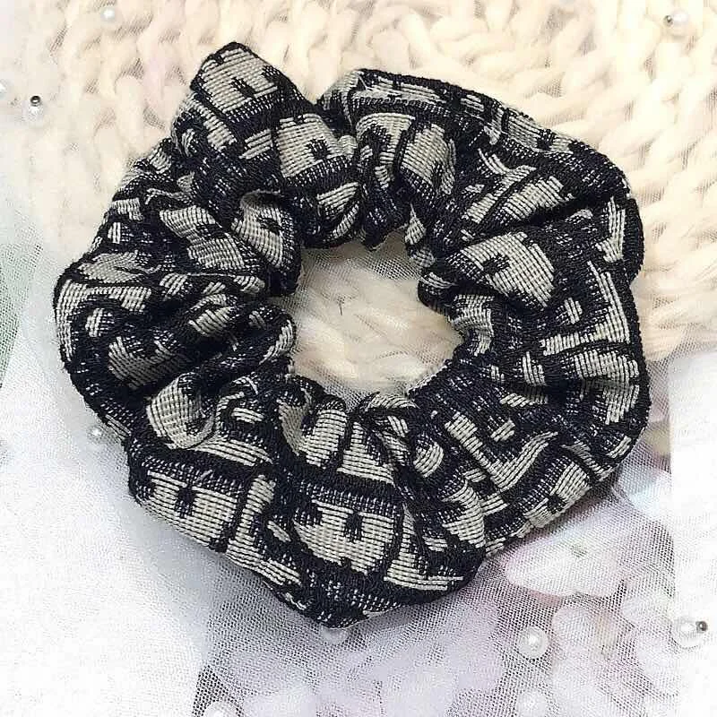 Fashion design letter jacquard drawing ins retro Japanese and Korean wild hair cave simple hair hoop big bow hairpin Wholesale s