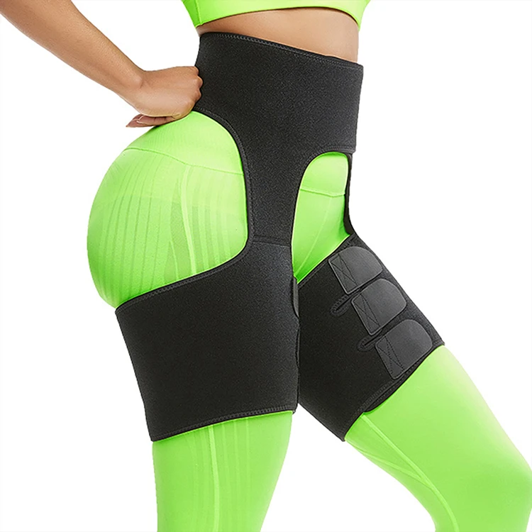 
Custom Logo Elasticity Compression Women Neoprene Sauna Sweat Fat Burning Leg Thigh Shaper 