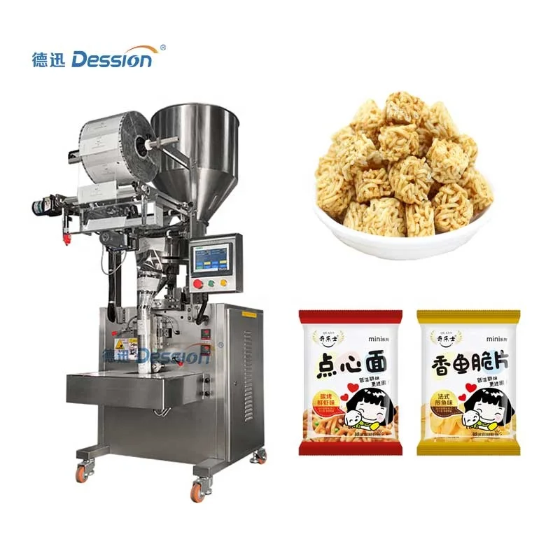 Automatic nigeria chin chin chips snacks pouch packing machine