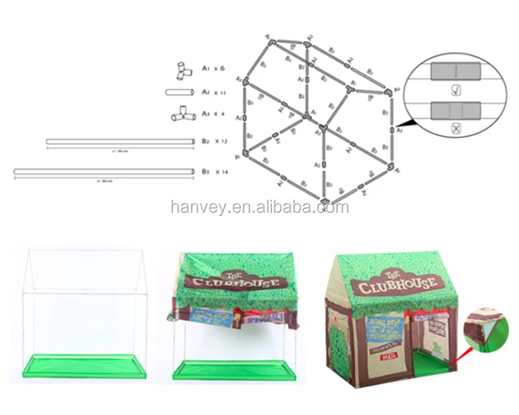 Custom Zelt Tenda Barraca Carpa for baby Children Kids Play House Tent