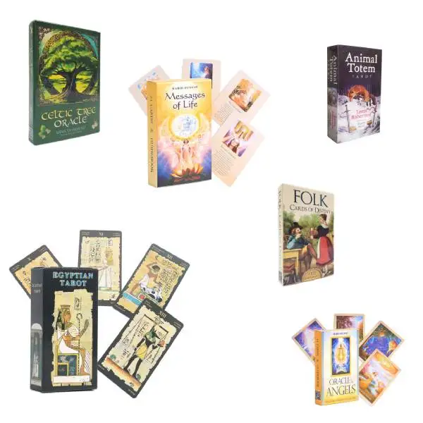 2024 New Update cartas de tarot Playing 78 Tarot Cards Deck Wholesale 44 Oracle Tarot Cards with guidebook