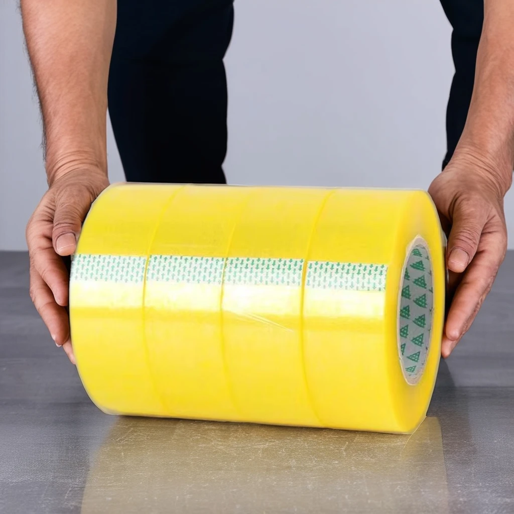 Waterproof 500m Box Packing Sealing OPP Single Sided Pressure Sensitive Hot Melt BOPP Adhesive Tape for Carton Sealing