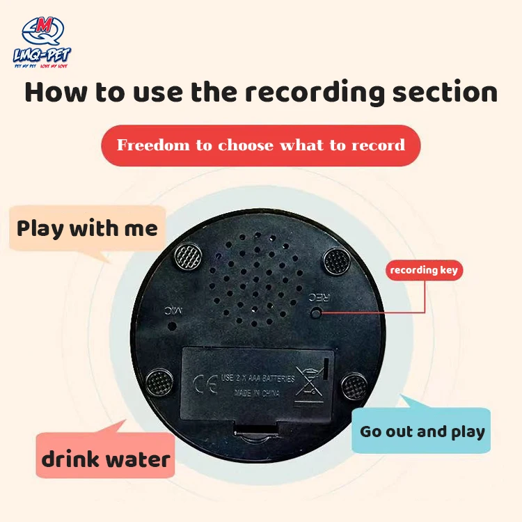 Communication Talking Button Dog Answer Buzzers for Dog Talking Buttons Recording Pet Toys Dog Speaker Button