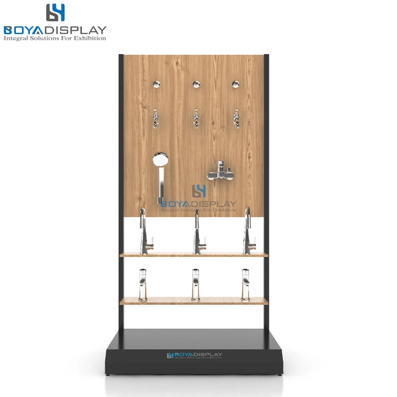Customized  Displays New Design Arrive Unique Style Professional  Bathroom Kitchen Shower Tap Faucet Display Rack Stand