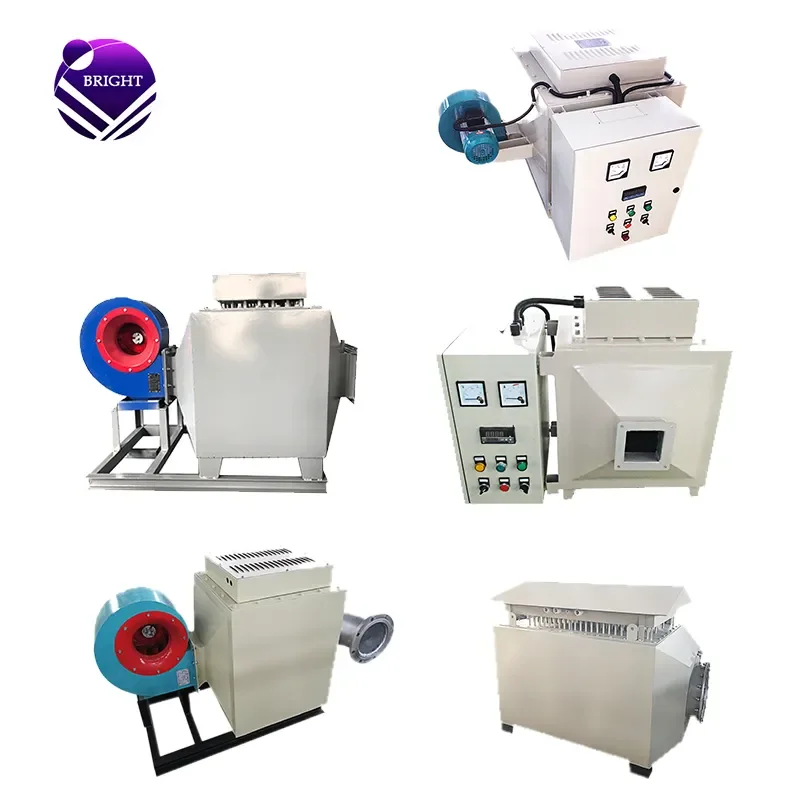 BRIGHT 5KW 20KW 30KW 300KW Cotton Drying Hot Air Circulation Air Duct Heater Industrial Hot Air Heater