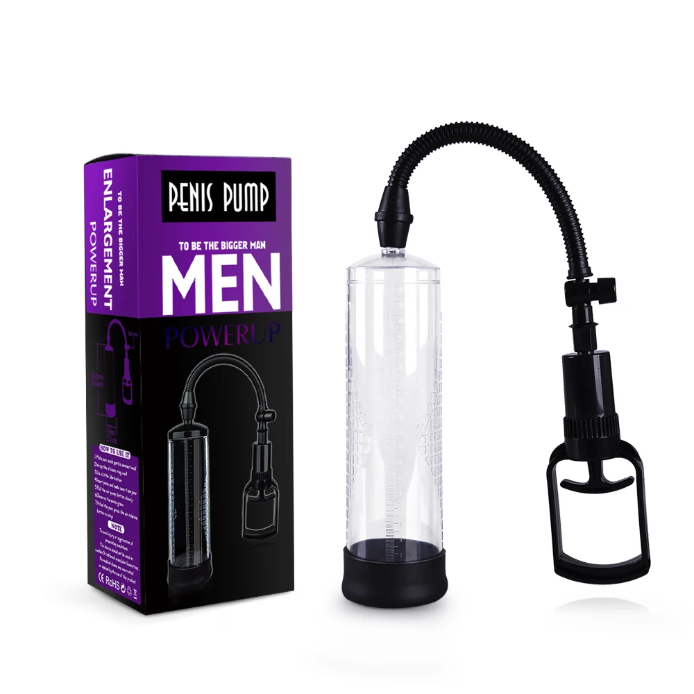 Wholesale Effective Enlarge Vacuum Pump Male Extender Sex Delay Device Sucking Machine Penis Enlargement Lasting 60