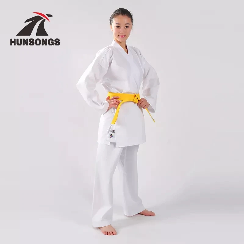 Order in ali baba from china Custom 100% cotton wkf approved karate uniforme coton