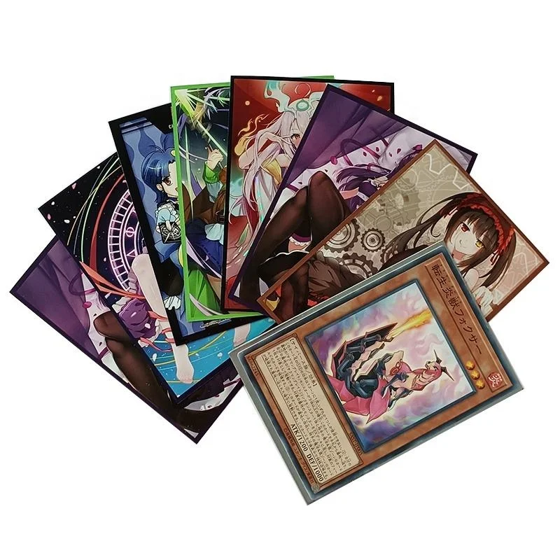 Wholesale Colorful Printed Personalized Design Game Plastic Card Inner Sleeves Anime Printed Art Card Sleeves