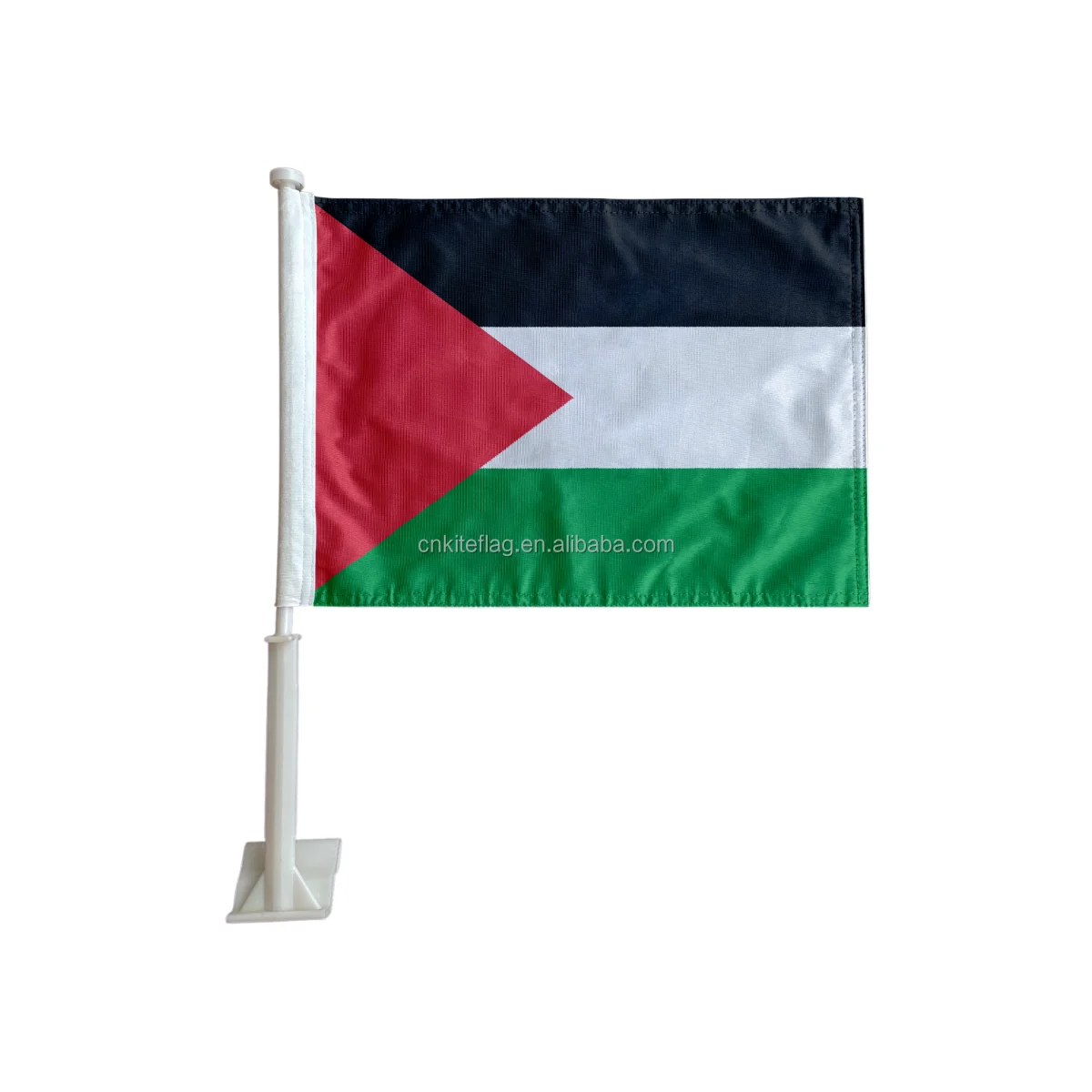 Promotional 3x5 ft printing palestinian flag  red black white green palestine flag with aqsa mosque
