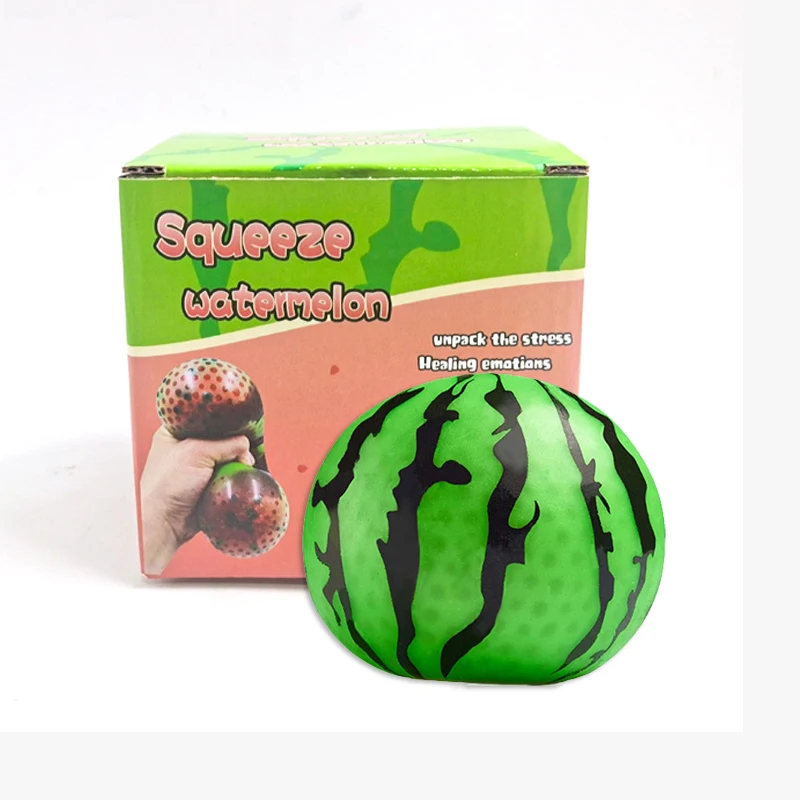Rich Toys OEM Mainan Soft Watermelon Big Size Kids Adult Stretchy Squeeze Toys
