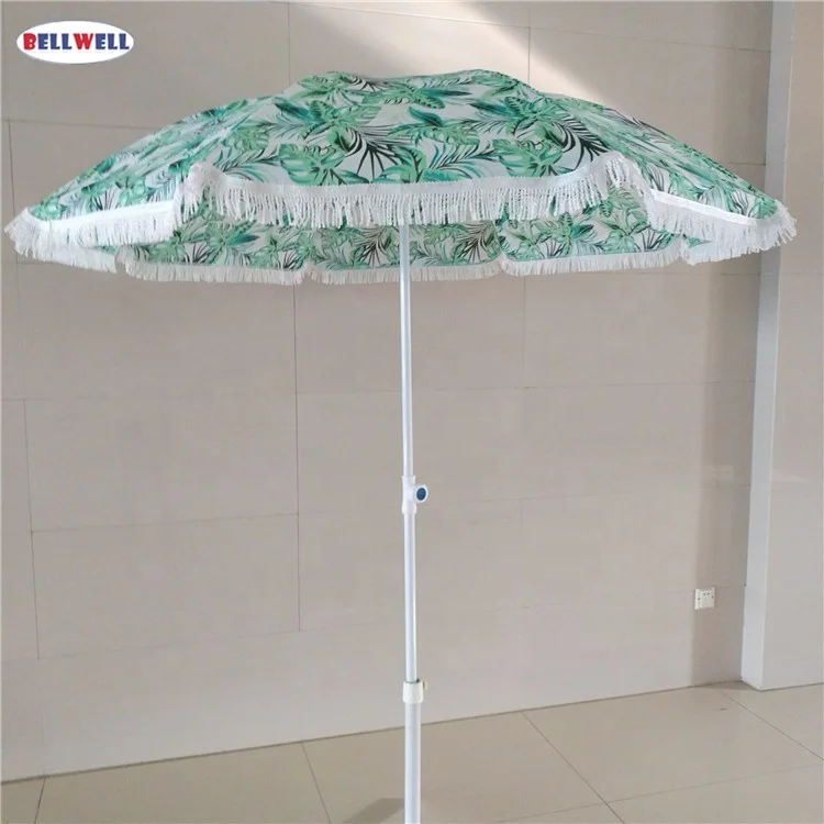 Bellwell Your Satisfied Wholesale Beach Umbrella with Fringe