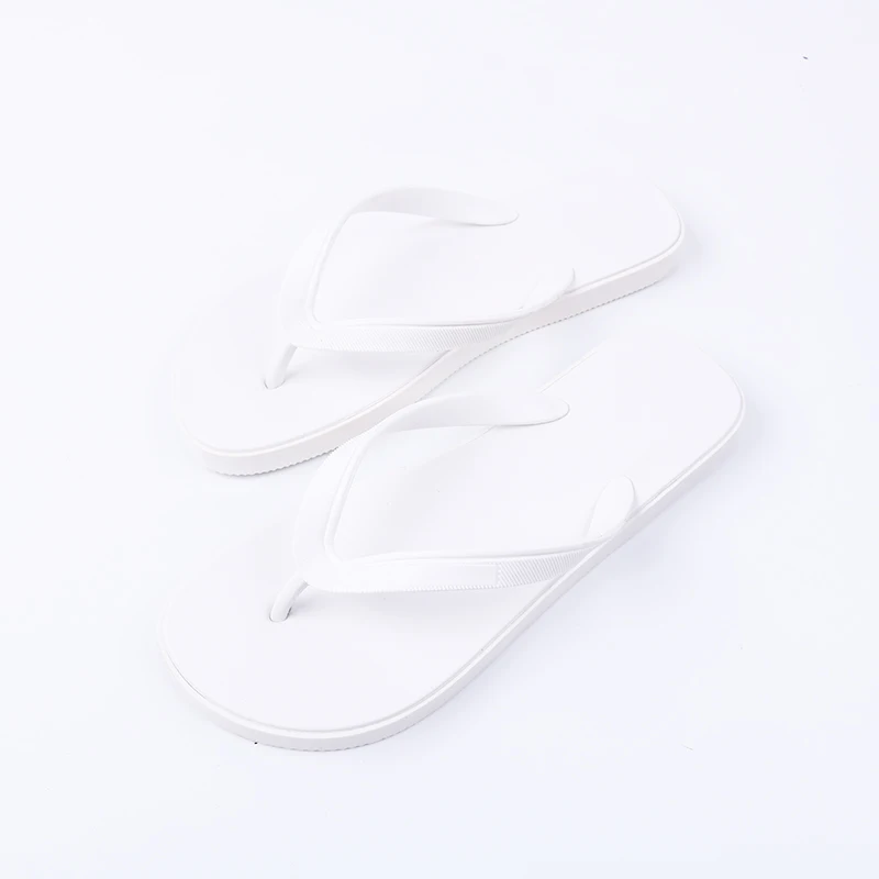 HappyChina custom logo flip flops beach wholesale print sandal flip flop white sublimation slipper slides flipflops customized