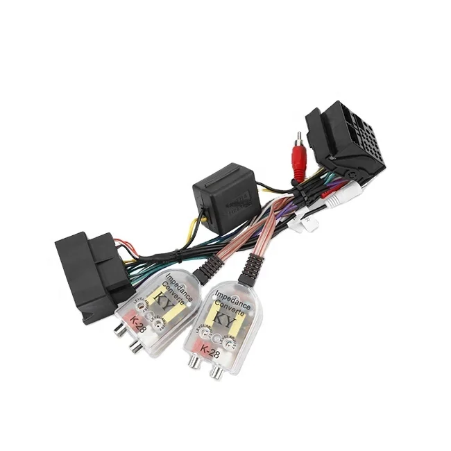 XTRONS harness adapter with high to low impedance converter for audi a3 a4 car stereo