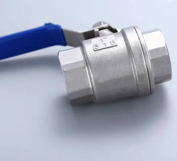 3/8 Inch Water Valve with Blue Stainless Steel Ball Valve/ Ball Valve Stainless Steel