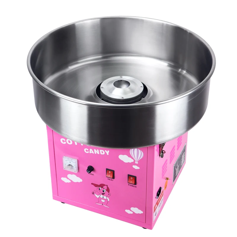 Electric Sugar Candy Floss Machine Commercial Cotton Candy Maker for Party With Stainless Steel Bowl