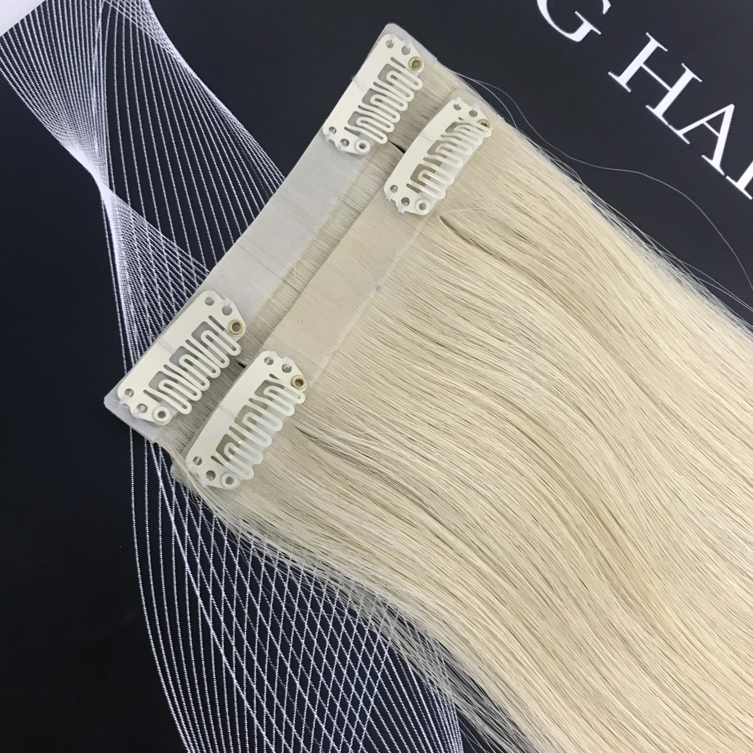 Real European 613 Clip in Hair Extens Colored Double Drawn remy hair extensions 300g 100 human hair clip ins