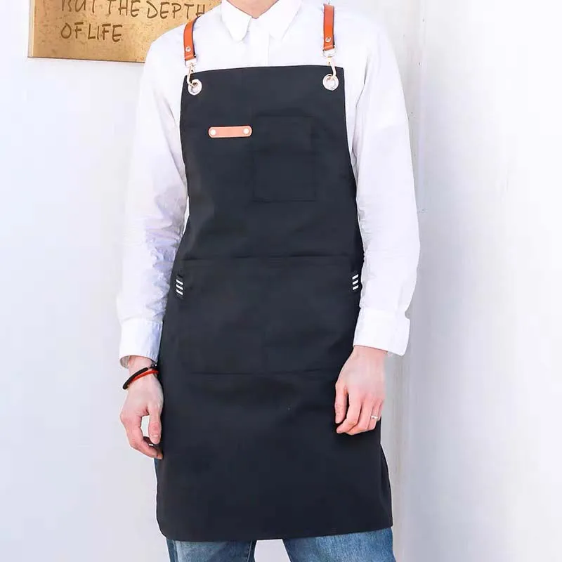 
Cotton Kitchen Aprons Beige Custom Embroidered Apron Cotton Sublimation Blank White Cotton Apron Plain 3-5days 77*68cm 