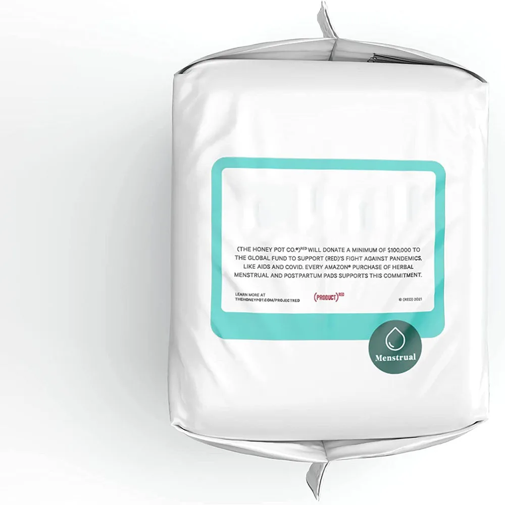 Clean Cotton Super Absorbency Pads Herbal-Infused Pads Plant-Derived Feminine  Menstrual Care Tampons