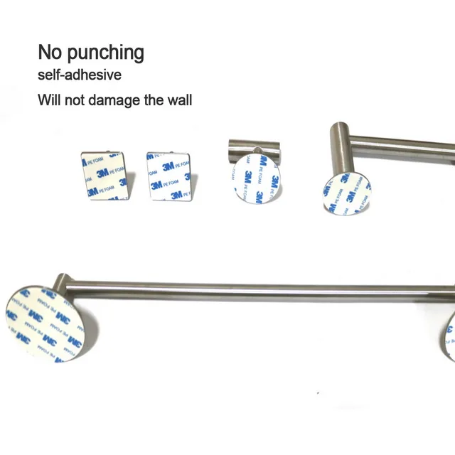 High Quality Metal 4 pieces set washroom wall mount hook  paper hanger towel bar set bathroom accessories