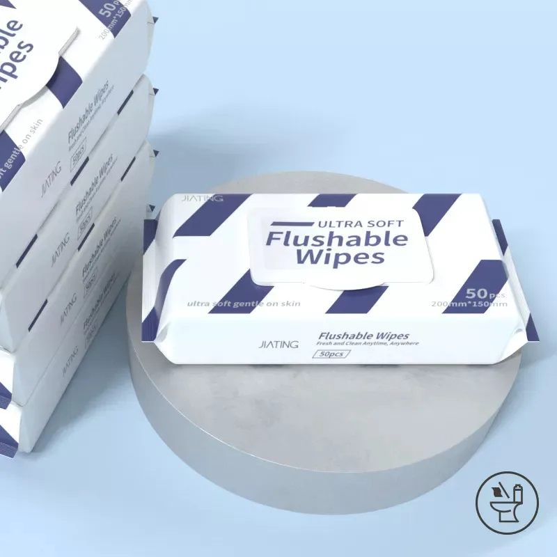 Organic Biodegradable Bamboo Baby Wet Wipes Flushable Toilet Wipes