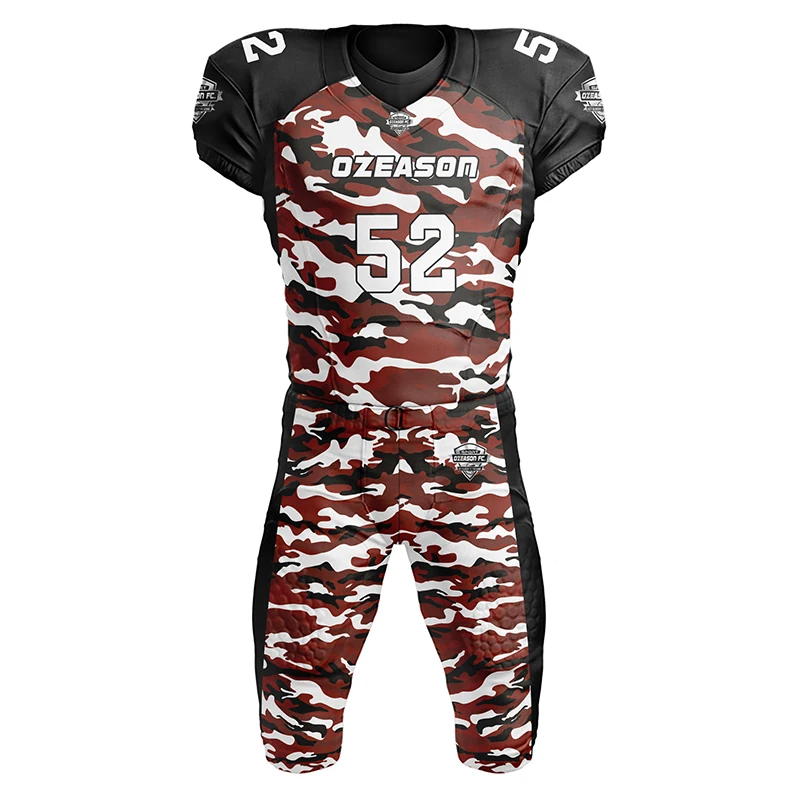 New Style Sleeveless Youth Men American Rugby Wear American Football Team Uniform Set
