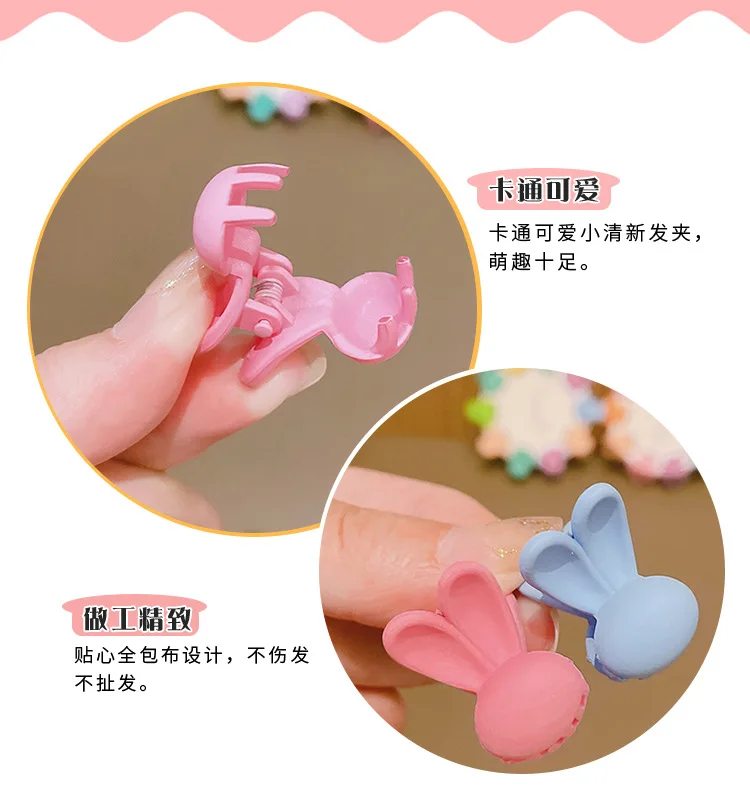 10 Pcs/Sets Candy Color Muti-Style Hair Claw Small Acrylic Hair Claw Clips For Baby Girls Hair Accessories Sets