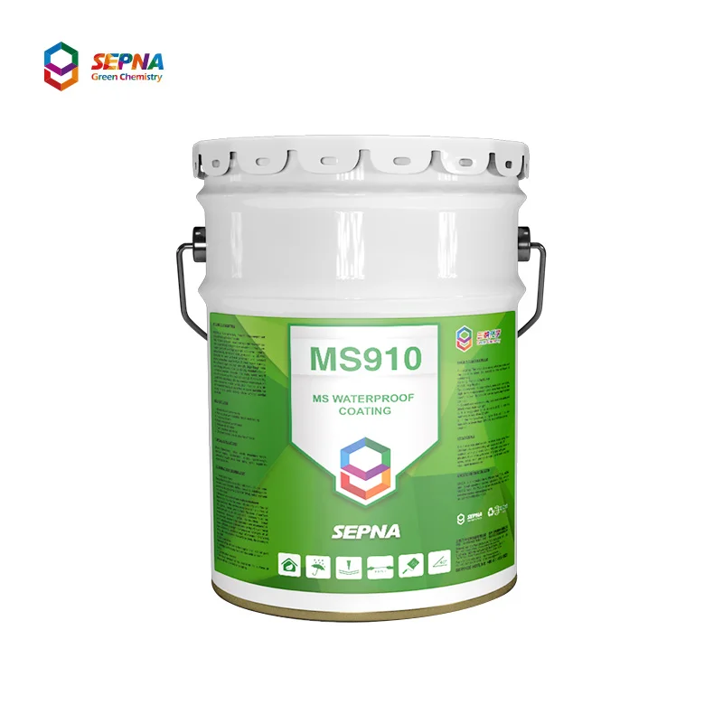 MS910 one component fast curing MS polymer UV resistance waterproofing coating for wall and roofs SEPNA