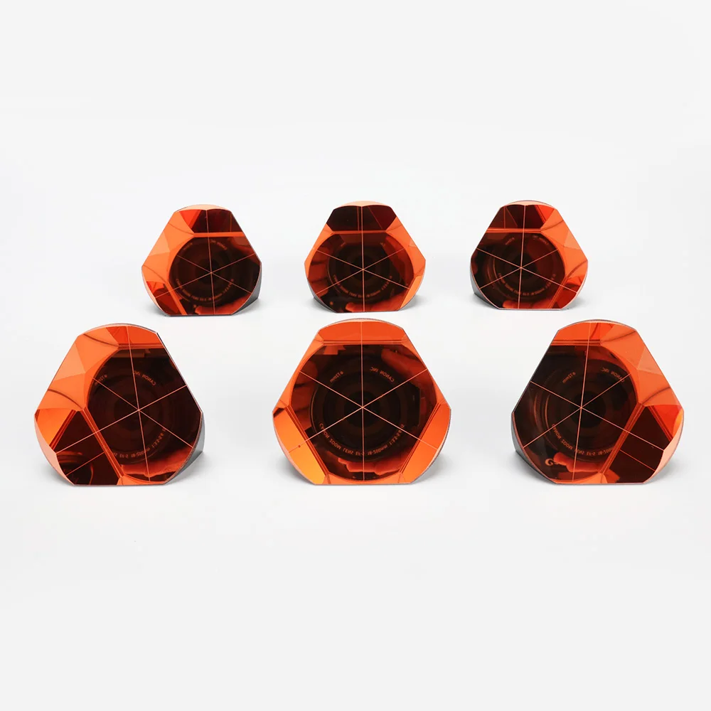 Copper Coated Optical Corner Cube Prism Plated 64mm, Corner Reflector For Surveying, G640L