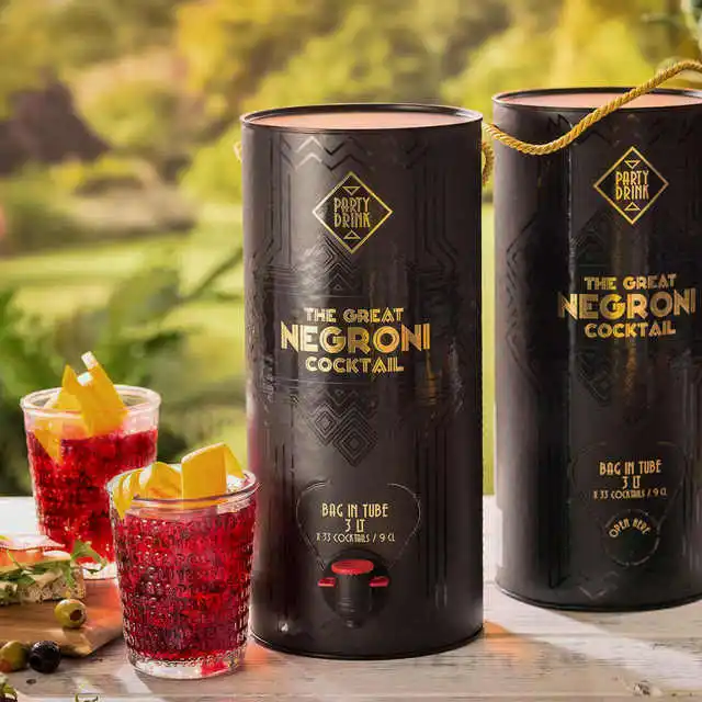 Top quality Italian 3000 ml Negroni Bag in Tube for 33 Drinks Ready to Drink for retail perfect for party